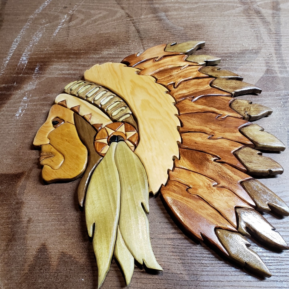Handcrafted Wooden Tribal Wall Art